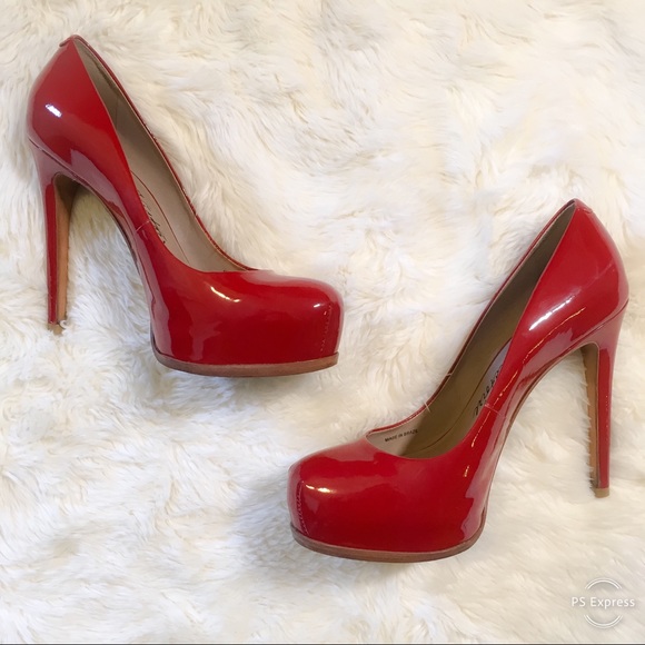 Pour La Victoire Shoes - Pour la Victoire Irina Red Patent Pumps 7.5